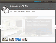 Tablet Screenshot of legacyshading.com